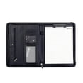 thumbnail image 1 of Carpeta A4 Methold con Calculadora y Clip de Cuero Negro, 1 of 6