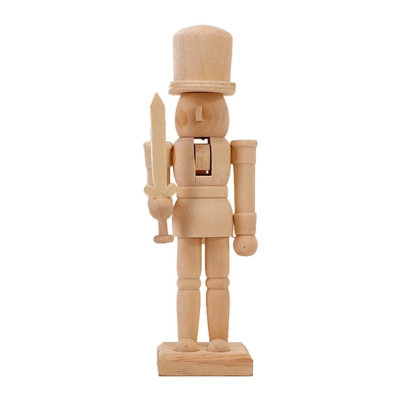 Nutcracker, Christmas Nutcracker Figures Wood DIY for Painting Christmas Wedding Halloween Birthday Party Favor Table Decoration