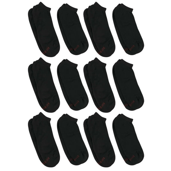 Hanes Men’s Double Tough Durability No Show Socks, 12 Pack