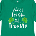 thumbnail image 4 of Inktastic Part Irish All Trouble St. Patrick's Day with Green Clovers Boys or Girls Long Sleeve Toddler T-Shirt, 4 of 5