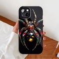 thumbnail image 2 of Glamorous Spider Jewelry Phone Case with Colorful Gems & Golden Frame for Fashion Lovers, Perfect for Holiday Gifts - Compatible with iPhone 11/12/13/14/15/16 (Pro Max/Plus), 2 of 9