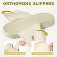 thumbnail image 4 of FLTHDD Mens Womens Slide Sandals Open Toe Orthotic Sport Athletic Slides Summer Slippers Adjustable Straps with Soft Cushion Arch Support Footbed Gift, 4 of 7
