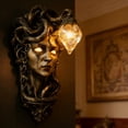 thumbnail image 4 of Large Medusa Wall Lamp,Mythical Greek God Sculpture with Glow,Accent Matte for Living Room,Bedroom (Wall Mounted Ambient Light), 4 of 6