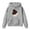 Grey, variant on Kiijoy Toddler Girls Horse Hoodie Cozy Hooded Sweatshirt Loose Long Sleeve Hoody