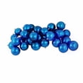 thumbnail image 2 of Northlight 3.25" Shatterproof Shiny Christmas Ball Ornaments, 32 ct. - Mermaid Blue, 2 of 3