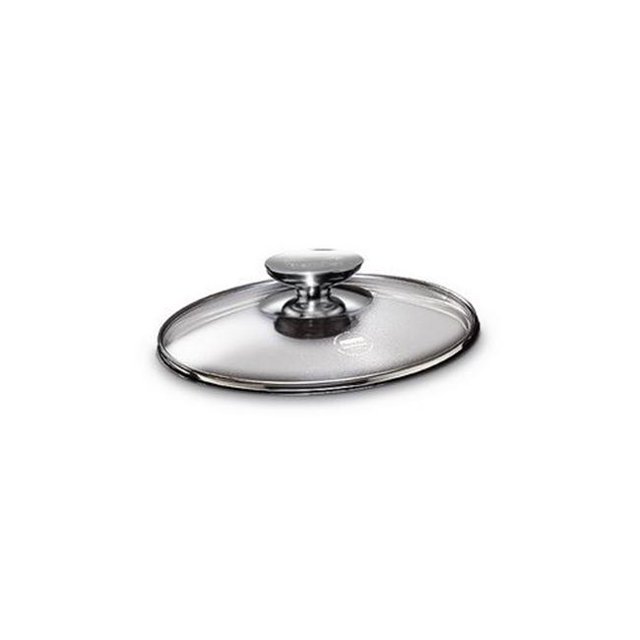 Berndes 007020 Couvercle en Verre Trempé de 8 Po avec Bouton en Acier Inoxydable