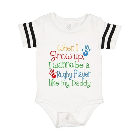 

Inktastic Rugby Player Like Daddy Gift Baby Boy or Baby Girl Bodysuit