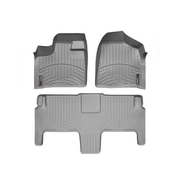 WeatherTech Custom Fit FloorLiners compatible with Routan, Town & Country Van - 1st & 2nd Row, Grey