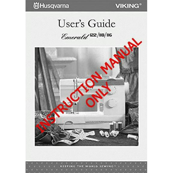Husqvarna Viking Emerald 116 118 122 User Owners Manual