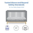 thumbnail image 4 of Delta Children Poppy 4-in-1 Convertible Crib - Greenguard Gold Certified, Grey/Natural, 4 of 10