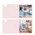 thumbnail image 4 of Children Inflatable Swimming Pool Buoyancy Rings Water Boating Rowing Practicing Aid Circle for Indoor Gym Seaside Party Pink Stripe Size 100 with Handle, 4 of 8