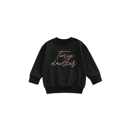 

Kiapeise Boys Girls Sweater Letter Printing Design Long-sleeved Round Neck Loose Warm Outdoor Pullover