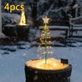 thumbnail image 1 of Espiral de árboles de Navidad al aire libre Solar Luz de cadena de Navidad Luz brillante en forma de árbol Luz de hadas LED blanca cálida con 3 modos de iluminación para jardín, patio, decoración del Muyoka Hogar, 1 of 6