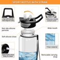 thumbnail image 4 of Sharks Sea Sports Water Bottle Portable Travel Mug 32oz BPA Free Leak Proof Straw Transparent Tritan for Gym Yoga Cycling Camping, 4 of 7