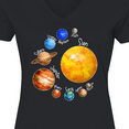 thumbnail image 4 of Inktastic Sun and Planets- Yes, and Pluto Women's V-Neck T-Shirt, 4 of 5