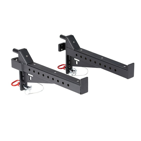 Titan Fitness T-2 Series Spotter Arms, 800 LB Capacity, Black Safety Catches, Power Rack Solo Lifting Attachments, Set of 2