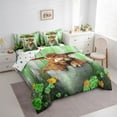 thumbnail image 3 of Castle Fairy Adults Female Men Highland Bull Bedding Comforter Set 7 Pieces,Colorful Floral Flowers Daisy Full Bedding Set Lightweight,Retro Farmhouse Animal Fitted Sheet Flat Sheet, 3 of 8