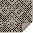 thumbnail image 3 of Mainstays tapis d’appoint intérieur moderne géométrique à motif losanges touffeté à la machine beige et noir, 29'' x 45'' , lavable à la machine, endos antidérapant, 3 of 5