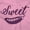 Pink, variant on Sweet Pea Adorable Food Lover Cute Toddler Boy Girl T Shirt Infant Toddler Brisco Brands 12M