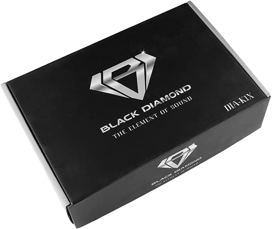 Black Diamond DIA-K1X Class D 1-Channel Monoblock Car Amplifier 3000 Watts - Amplifier 1-Channel with Acrylic Window & LED Lighting