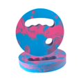 thumbnail image 3 of Discos de ejercicios acuáticos, discos de natación de espuma EVA, equipo aeróbico cómodo, resistencia de piscina para entrenamiento acuático de verano Rosa Azul, 3 of 8