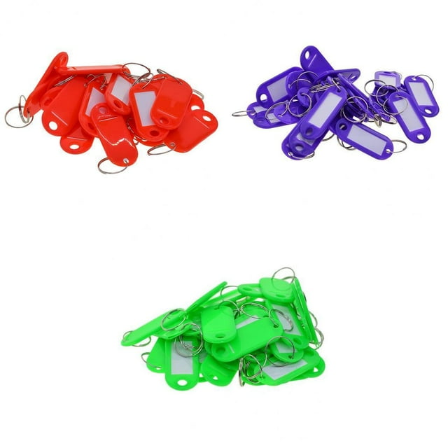 Etiquetas clave Etiquetas de identificación de equipaje rojo verde morado