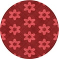 thumbnail image 1 of Ahgly Company Machine Washable Indoor Round Transitional Red Area Rugs, 5' Round, 1 of 7