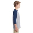thumbnail image 4 of Gildan Youth Heavy Cottonâ„¢ 5.3 oz. 3/4-Raglan Sleeve T-Shirt - G570B, 4 of 4