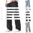 thumbnail image 2 of CPNG Teen Boys Solid Color Baggy Jeans Straight Leg Button Front Zipper Casual Loose Denim Trousers Streetwear(Grey,16-17 Years), 2 of 6