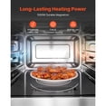 thumbnail image 2 of Commercial Countertop Microwave Oven 0.9 Cu Ft 1000W Stainless Steel Digital Touchscreen Microwave with 10 Preset Cooking Programs 5 Power Levels Multi Lock Door for Restaurant Kitchen Use, 2 of 8