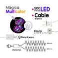 thumbnail image 2 of Serie Navideña DecorativaLuz Led Multicolor Importadora La Merced  Focos 8mm 8 Funciones 25 m Paquete 3 pz, 2 of 4