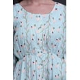 thumbnail image 4 of Bimba Robe Midi à Manches Longues pour Femmes, Coupe Décontractée, Imprimée de Feuilles Vertes et de Canard Colvert, Boutonnée - X-Grand, 4 of 7
