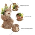 thumbnail image 6 of 1Pc Hand-woven Straw Rabbit Adornment Emulation Animal Desktop Ornament, 6 of 7