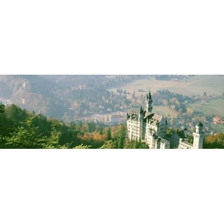 Neuschwanstein Castle Schwangau Bavaria Germany Canvas Art - Panoramic Images (36 x