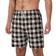 thumbnail image 2 of Uemuo Black Plaid Heart Pattern Mens Swim Trunks Quick Dry Board Shorts with Mesh Lining, Stretch Beach Shorts Quick Dry No-Chafing Board Shorts-X-Large, 2 of 9