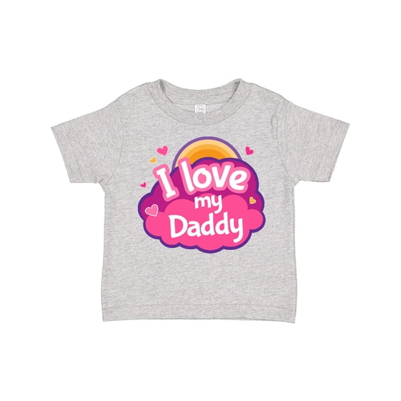 Inktastic I Love My Daddy Girls Girls Toddler T-Shirt
