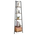 thumbnail image 3 of Open Box JOMEED 5 Shelf Corner Etagere Ladder Corner Bookcase, Black and Brown, 3 of 6