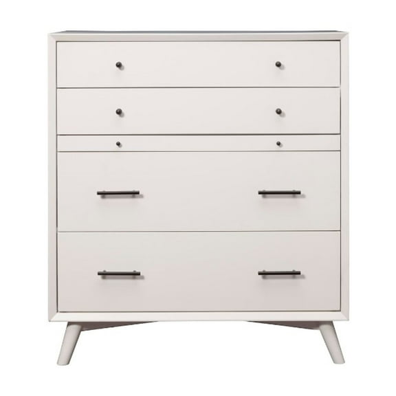 Mahogany Wood Multifunctional Chest, White