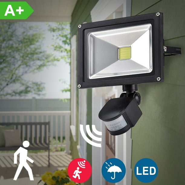 DingLiLighting 30W LED Plug in Sensor Lights Outdoor, 2400LM Flood Light Motion Detected Spotlight, IP66 Waterproof Exterior Security Light for Garage/Yard/Garden/Driveway/Front Door, 6000K Whi - Walmart.com
