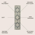 thumbnail image 3 of JONATHAN Y WASHABLE 2 x 8 Runner Rug, Pavel Distressed Medallion - Blue/Cream, WSH317A-28, 3 of 9