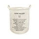 thumbnail image 5 of Cesta de ropa plegable grande con asa | Cesto para ropa sucia de tela de lino y algodón | Organizador de almacenamiento portátil y ligero para baño, dormitorio y armario, 5 of 6