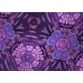 thumbnail image 1 of Ahgly Company Indoor Rectangle Patterned Purple Iris Purple Area Rugs, 7' x 9', 1 of 6