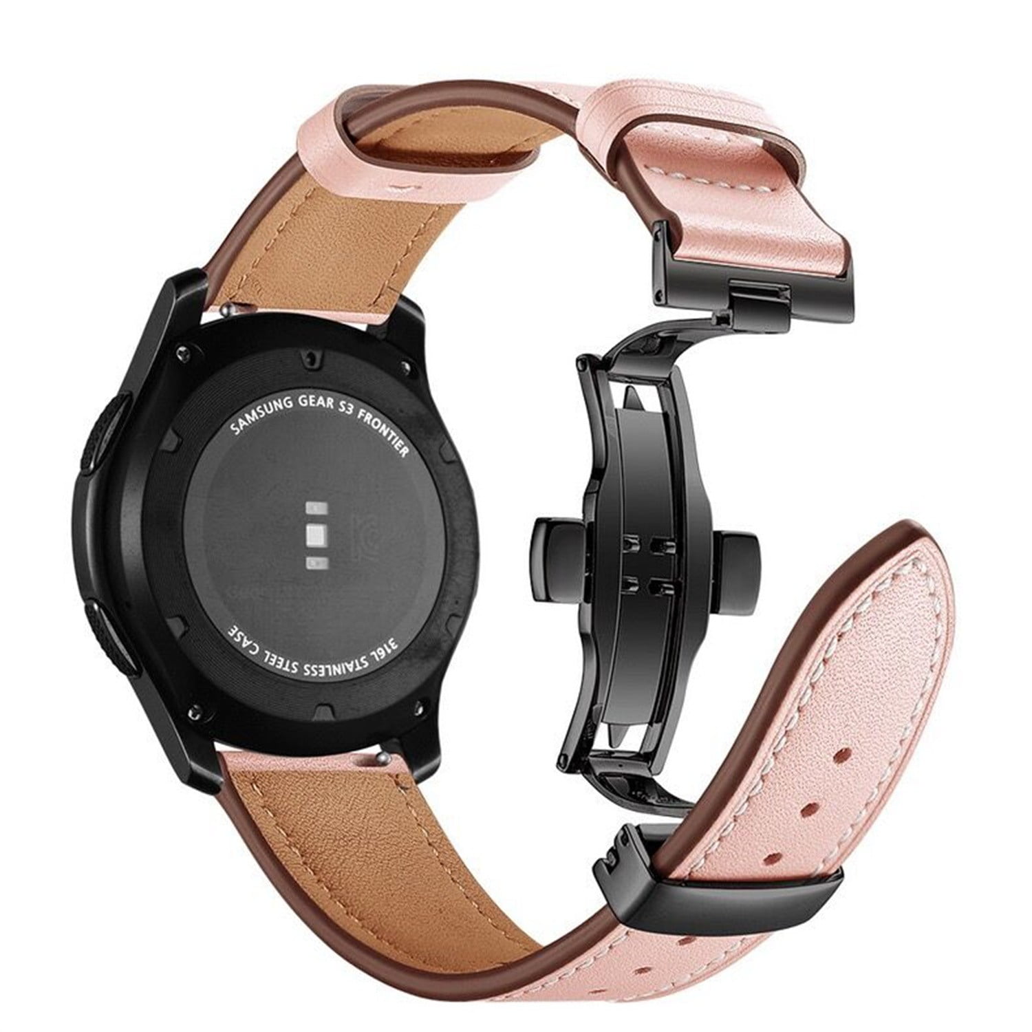 YuiYuKa 20mm 22mm Diamond Metal Band for Samsung Galaxy Watch 5/5 Pro/40mm/ 44mm Women Bracelet Galaxy Watch 4/4 Classic/46mm/42mm/Active 2 Gear S3  Strap - black 