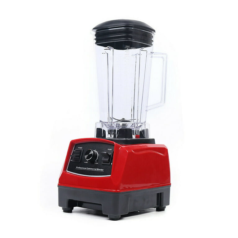 Miumaeov Professional Blender Heavy Duty Commercial Countertop Blender  2200W High Power Grade Automatic Blenders Mixer Juicer Fruit Food Processor  Ice Smoothies Machine 2L Red 