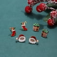 thumbnail image 3 of Christmas earrings collection for the elderly, snowman bells, Christmas socks, cane earrings, Christmas and New Year gifts Couple jewelry Valentine's Day gift, 3 of 5