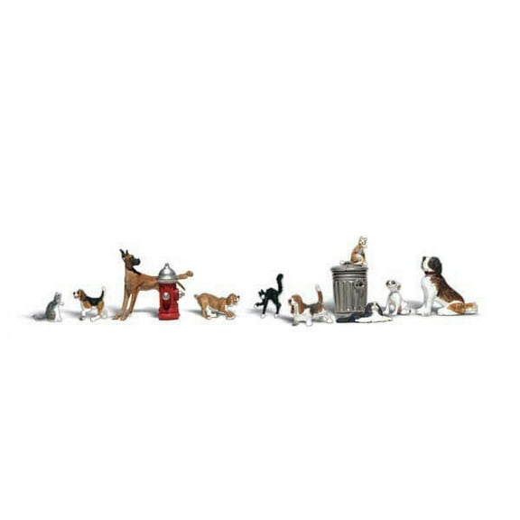 Woodland Scenics O Dogs & Cats WOOA2725 O Figures