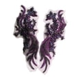 thumbnail image 3 of AMLESO Patchs Perlés Perles Magnifiques Appliqué pour Robe de Ballet Adultes Violet, 3 of 8