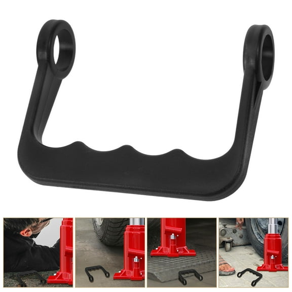 Phenofice 1Set Black Plastic Horizontal Jack Handle for Trailer Jack and Automotive Repair 4.3x3.3x1.1in