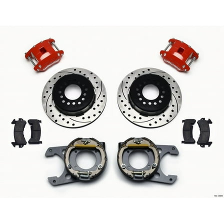 Wilwood D154 P/S Park Brake Kit Chevy C-10 2.42 Offset 5-lug