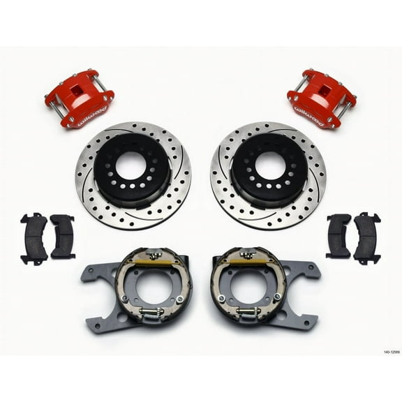 Wilwood D154 P/S Park Brake Kit Chevy C-10 2.42 Offset 5-lug
